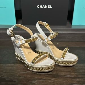 Louboutin Pyraclou Wedges